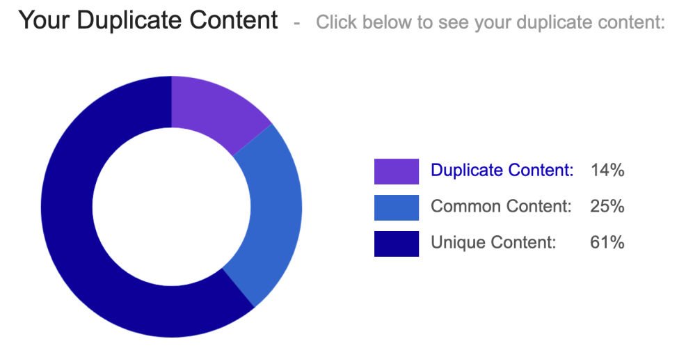 Duplicate Content Checker