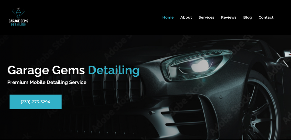 Car Detailing Web Design