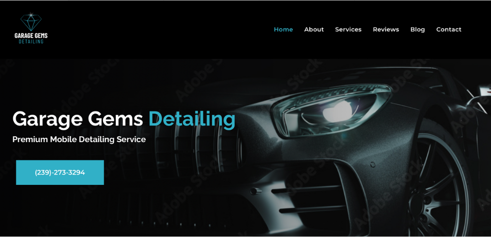 car detailer website design