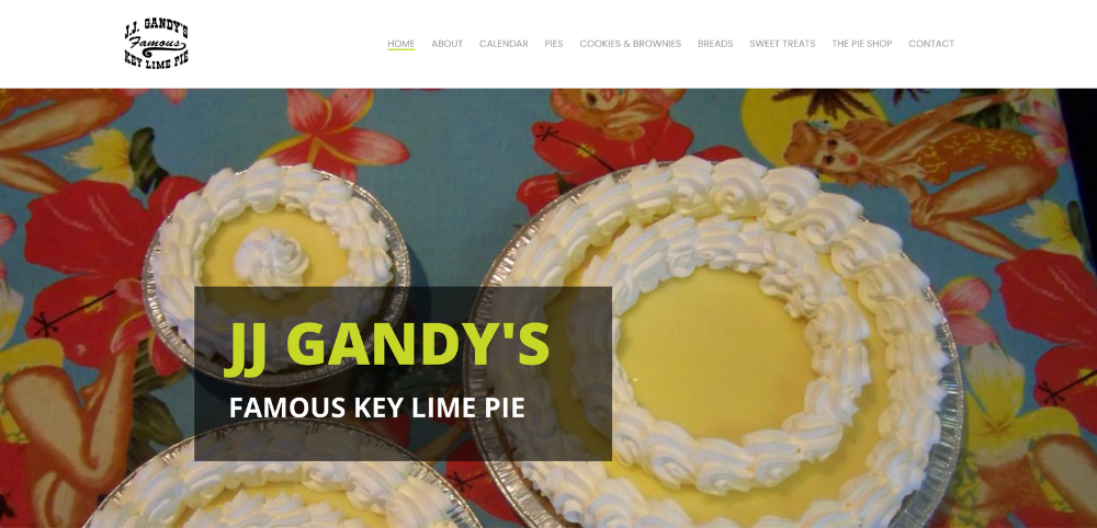 Pie Shop Web Design